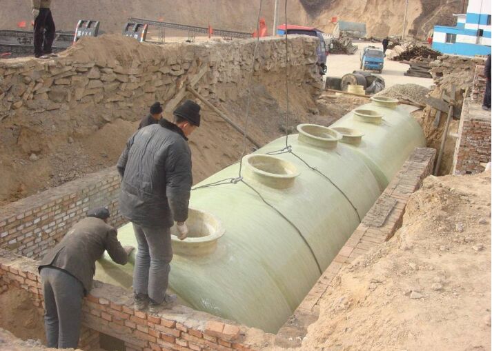北京玻璃钢化粪池填埋施工案例